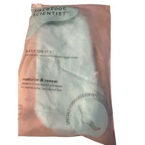 Barefoot Scientist Sleep On It Overnight Moisturizing Gel Socks NIP, Reusable